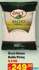 ÖNCÜ GÖNEN BALDO PİRİNÇ 2,5 KG